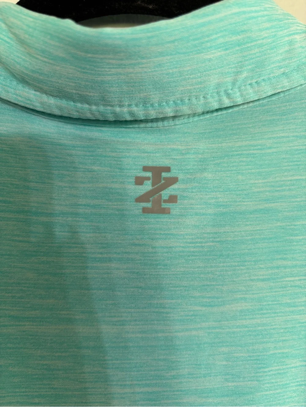 Izod Golf Men's Aqua Heather Polo